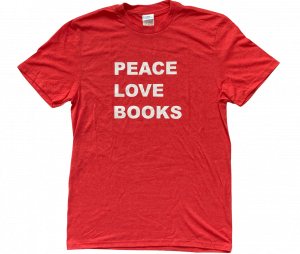 Peace Love Books Tee